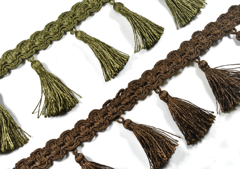 Embroidered Tassel Trim | Curtain Tassel Trim | Pillow Tassel Trim | Home Decoration Tassel Trim