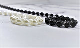 Pearl Applique Trim | Bridal Accessories Pearl Trim | Pearl Beaded Applique | Wedding Dress Craft Supply | White Beaded Trim | Black Beaded Trim