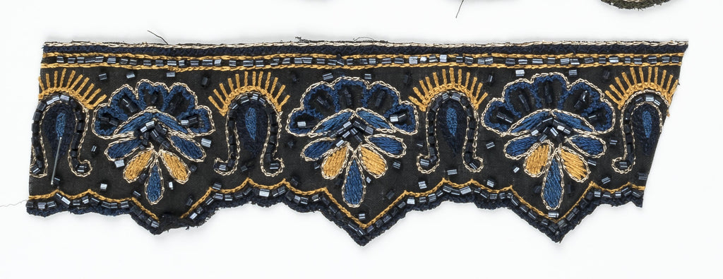 Handcrafted Decorative Beaded Trim 1" - 1 Yard