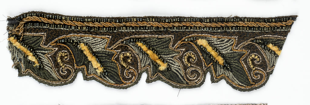 Floral Beaded Handcrafted Indian Trim WITHOUT Fur - Target Trim