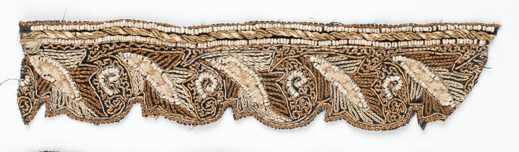 Floral Beaded Handcrafted Indian Trim WITHOUT Fur - Target Trim