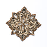 Handmade Beaded Indian Floral Patch/Applique Design 3 - Target Trim