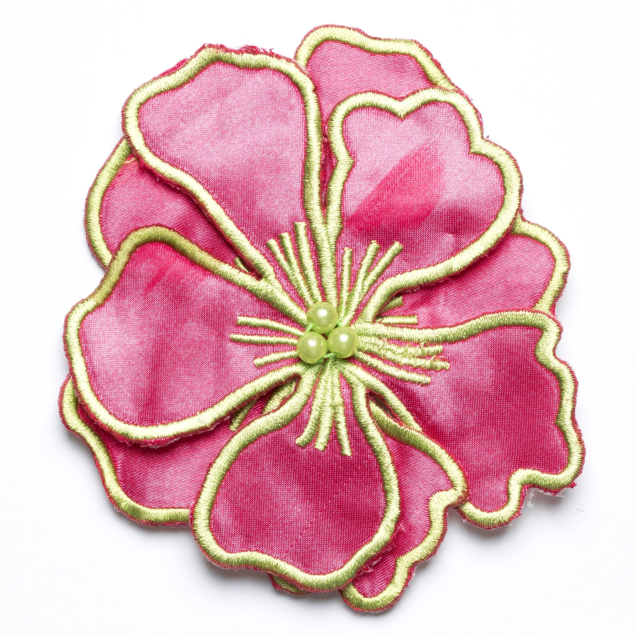 Magnolia Satin Flower with Embroidery Accent- Sold by Target Trim