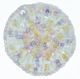 Round Beaded /Sequins Patch  Sew on Mesh Fabric / Apparels / Decorative