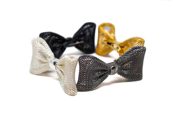 Small Decorative Mesh Bows with Pin | Vintage Mesh Bow Applique | Pin-On Bow Decor - Target Trim