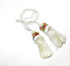 White Tassels with Multicolor Details (2 Pieces) 5