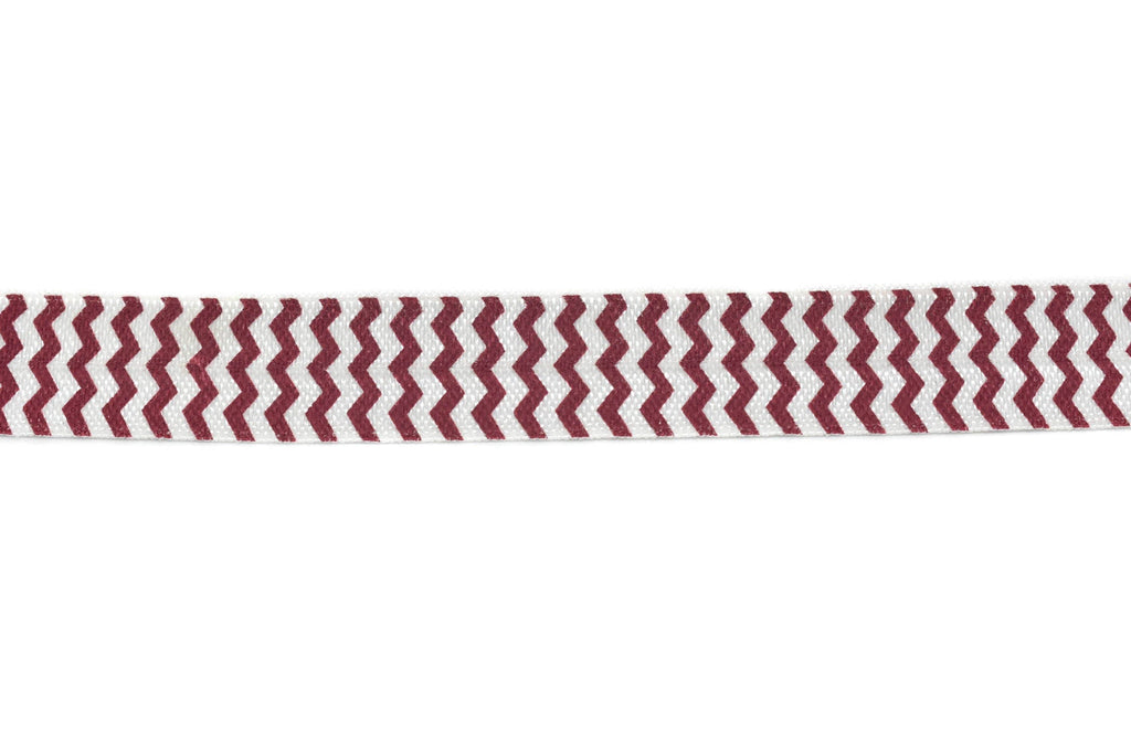 Chevron Print Fold-Over Elastic 0.63" - 1 Yard