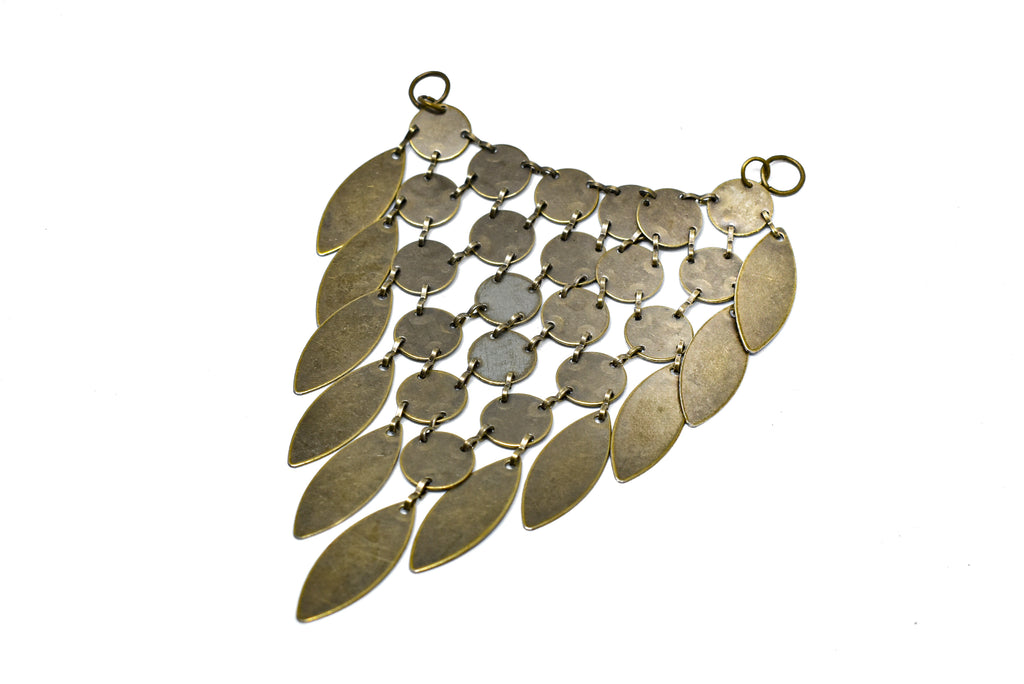 Dangling Bronze Leaf Connector - Target Trim