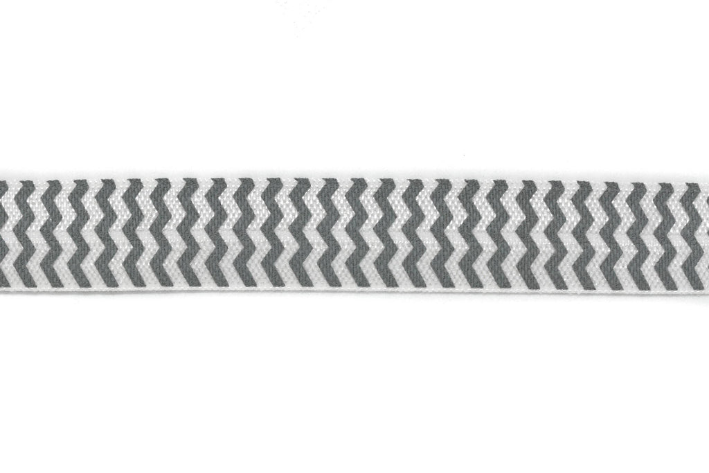 Chevron Print Fold-Over Elastic 0.63" - 1 Yard