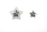 Sequins Heart and Star Patch Applique 1.75" or 2.50" | Shapes Patch Applique - Target Trim