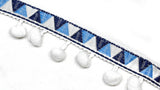 Tri-Colored Pom-Pom Trim 1.50" - 1 Yard