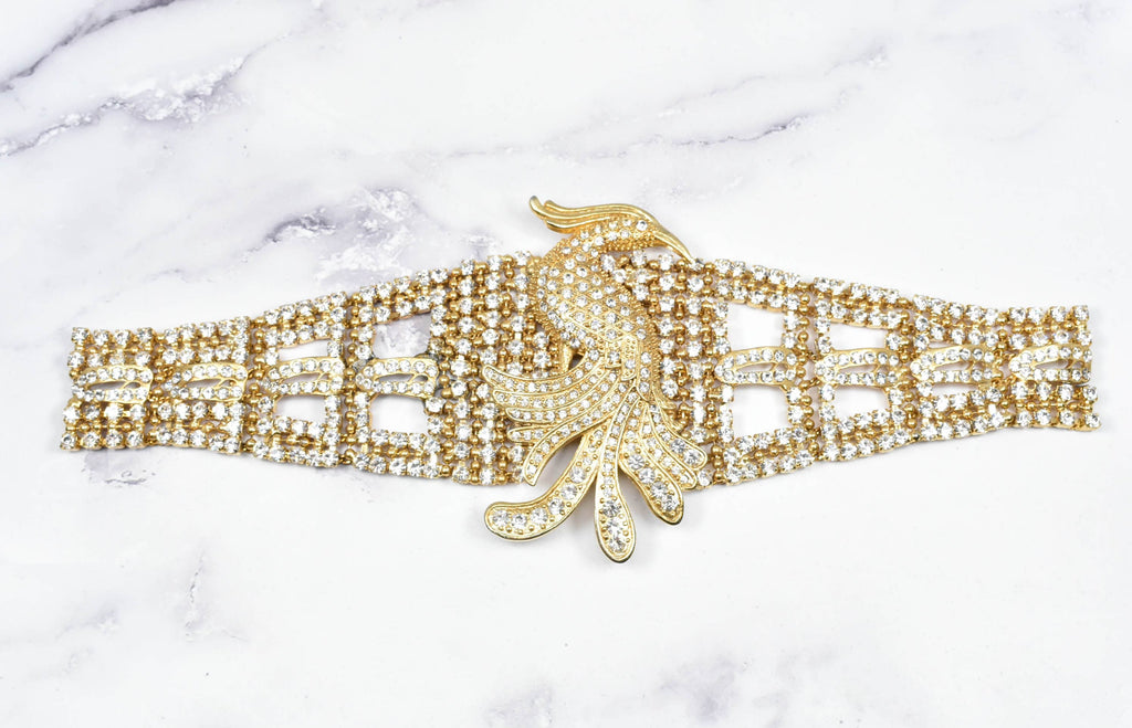 Gorgeous Gold w/Rhinestone Buckles