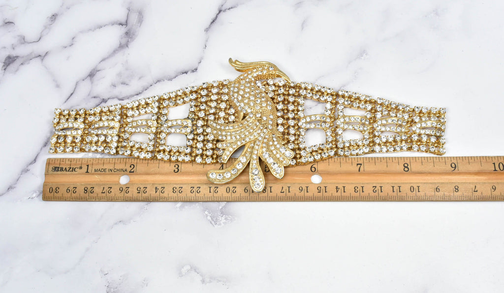 Gorgeous Gold w/Rhinestone Buckles