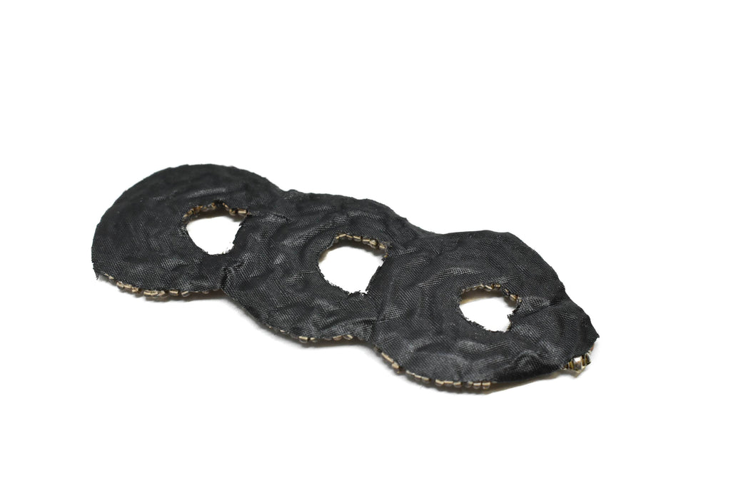 Triple Loop Rhinestone Patch 3.95" x 0.50" | Loop Patch Applique - Target Trim