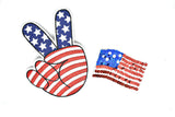 Patriotic Iron-On Applique Patches Applique - Target Trim