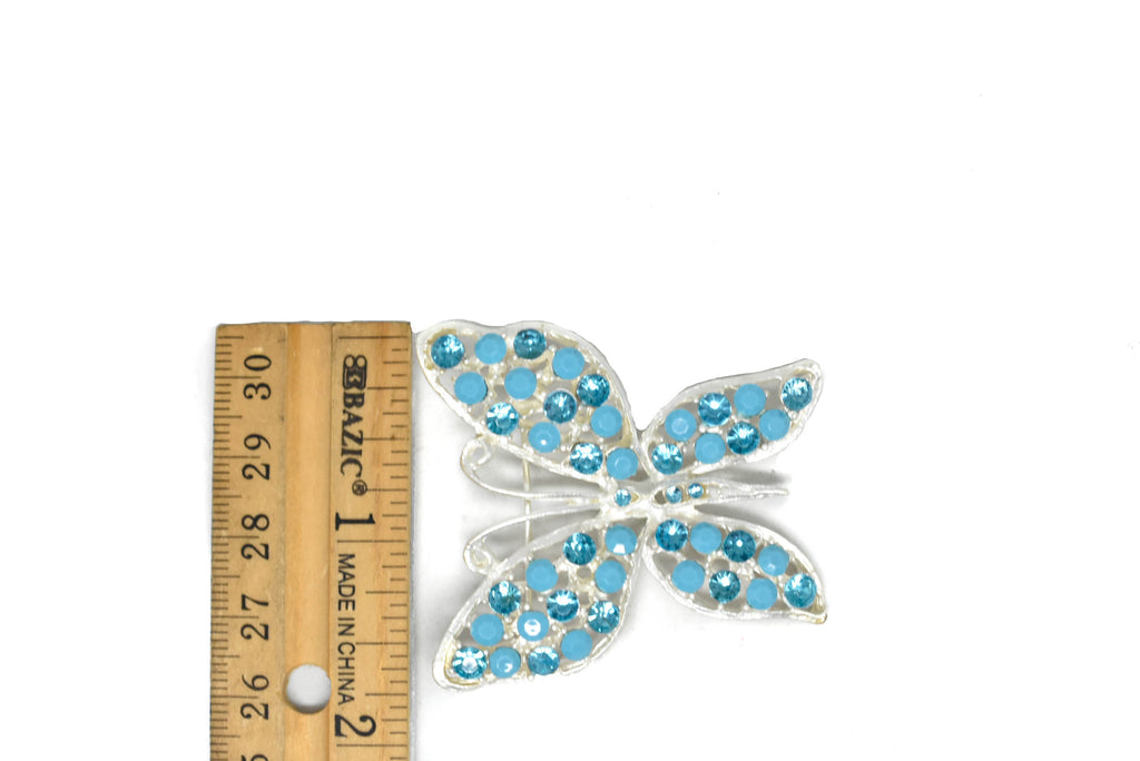 Blue Rhinestone Butterfly with Pin - Target Trim