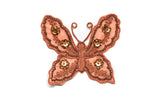 Beaded Sequins Butterfly Applique 4.25" x 3.50" - Butterfly Patch | Butterfly Applique - Target Trim