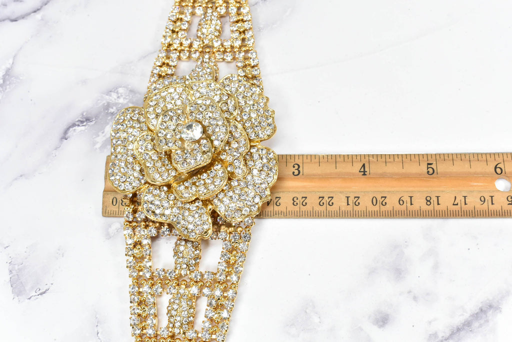 Gorgeous Gold w/Rhinestone Buckles