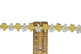 Two-Tone Floral Braided Gimp Trim 5/8" - by the yard