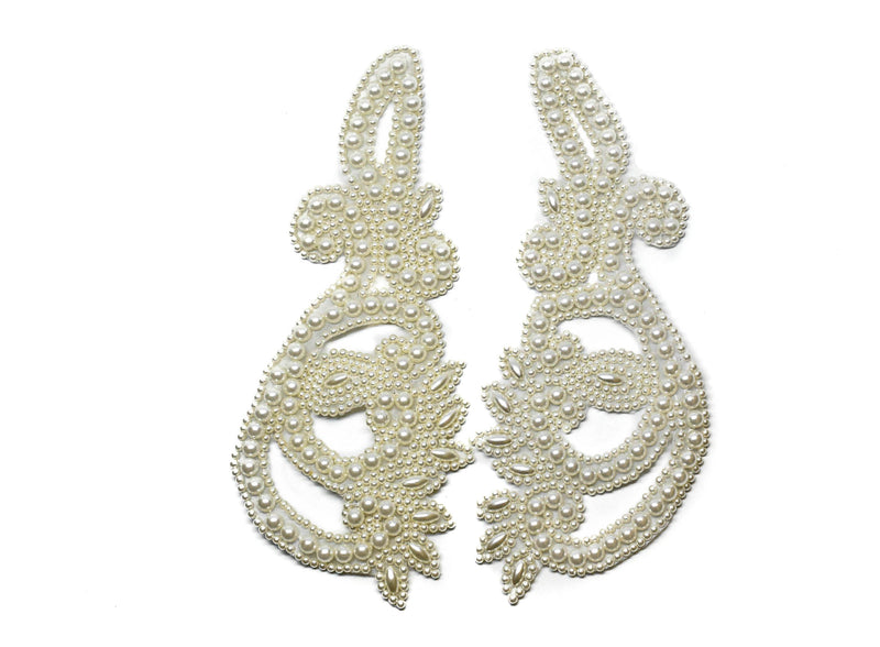 White Pearl Sew-on Applique | White Pearl Patch Applique - Target Trim