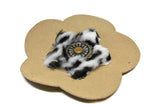 Suede Flower with Charm Patch Applique - Target Trim