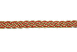 Metallic Two-Tone Braided Gimp Trim 1/2" - by the yard