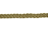 Metallic Two-Tone Braided Gimp Trim 1/2" - by the yard