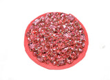 Circular Applique with Chunky Rhinestones 4" | Circular Patch | Round Patch Applique - Target Trim