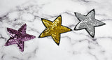 Sequins Star Iron-On Applique Patch 3.90" | Sequined Stars Patch Applique - Target Trim