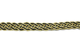 Metallic Two-Tone Braided Gimp Trim 1/2" - by the yard