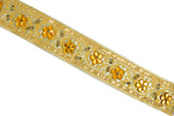 Sequins Embroidered Floral Indian Trim 1" - 1 Yard