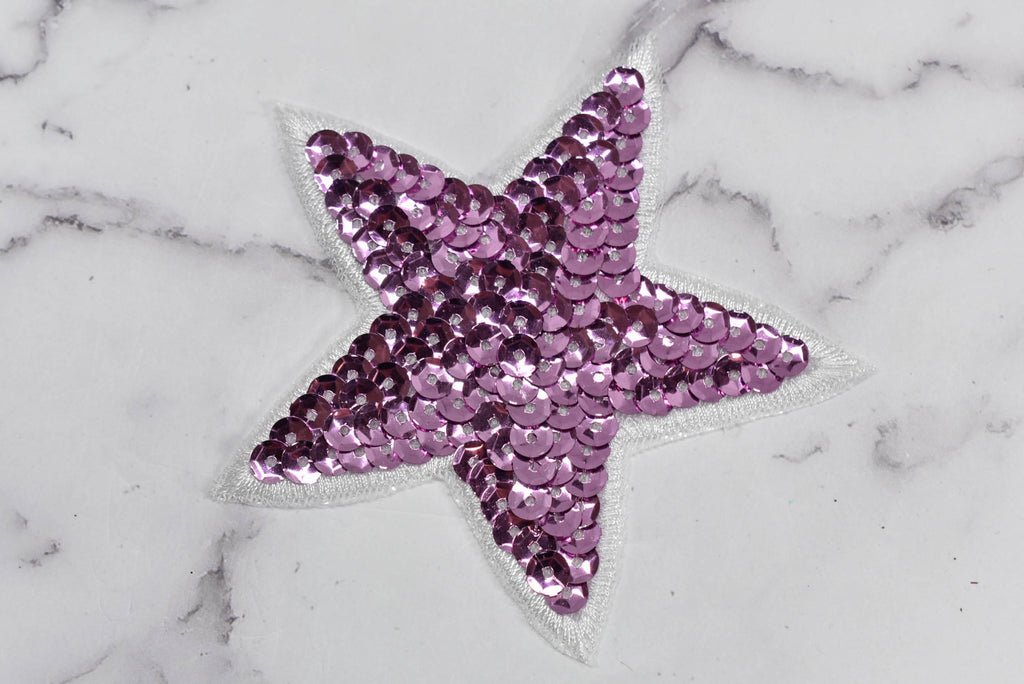 Sequins Star Iron-On Applique Patch 3.90" | Sequined Stars Patch Applique - Target Trim