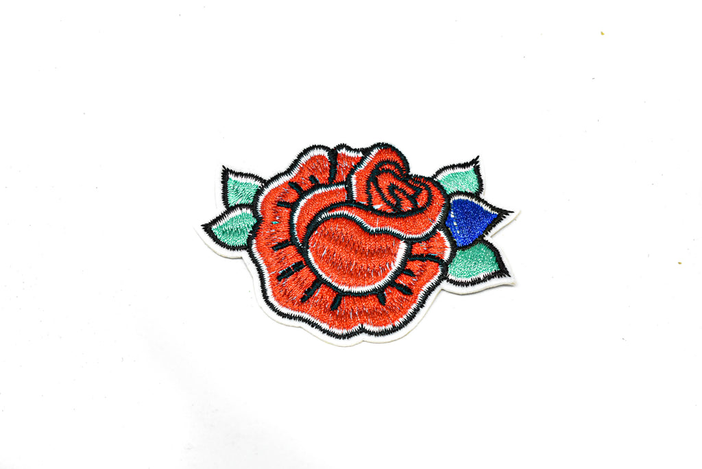 Embroidered Flower Iron-On Patches