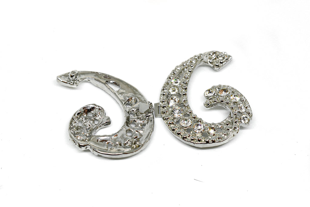 Letter H Rhinestone Connector Target Trim