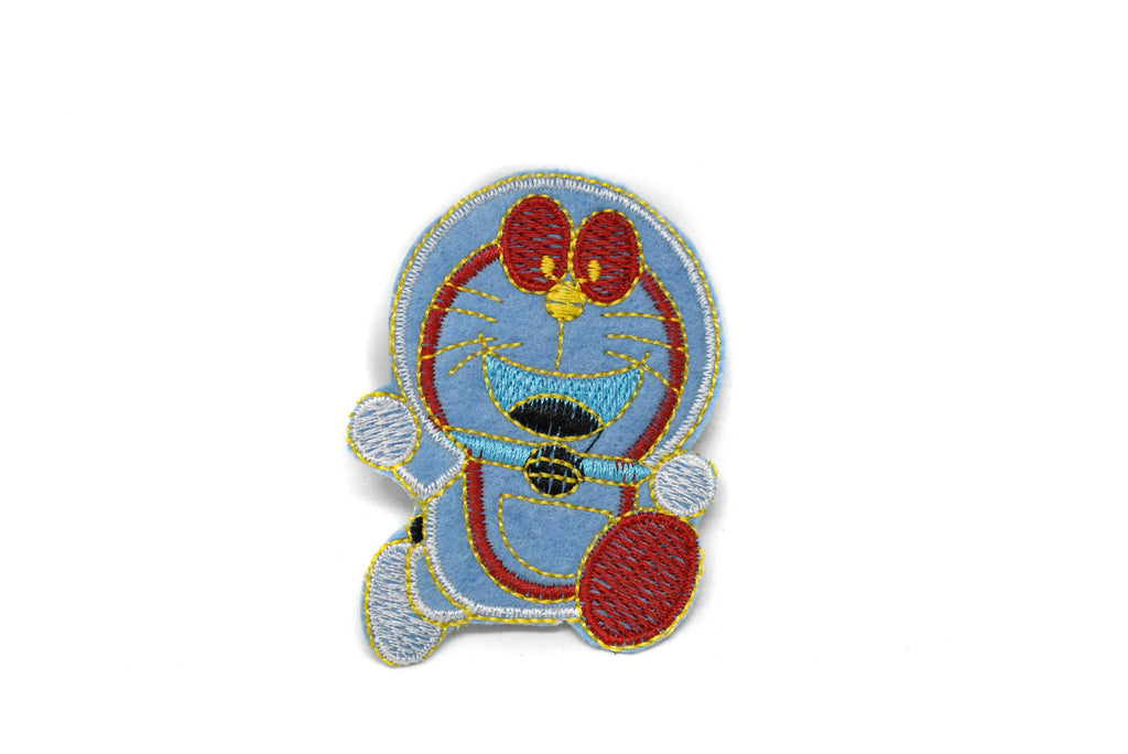 Doraemon Cat Character Iron-on Patch 2.63" x 2" | Doraemon Patch Applique