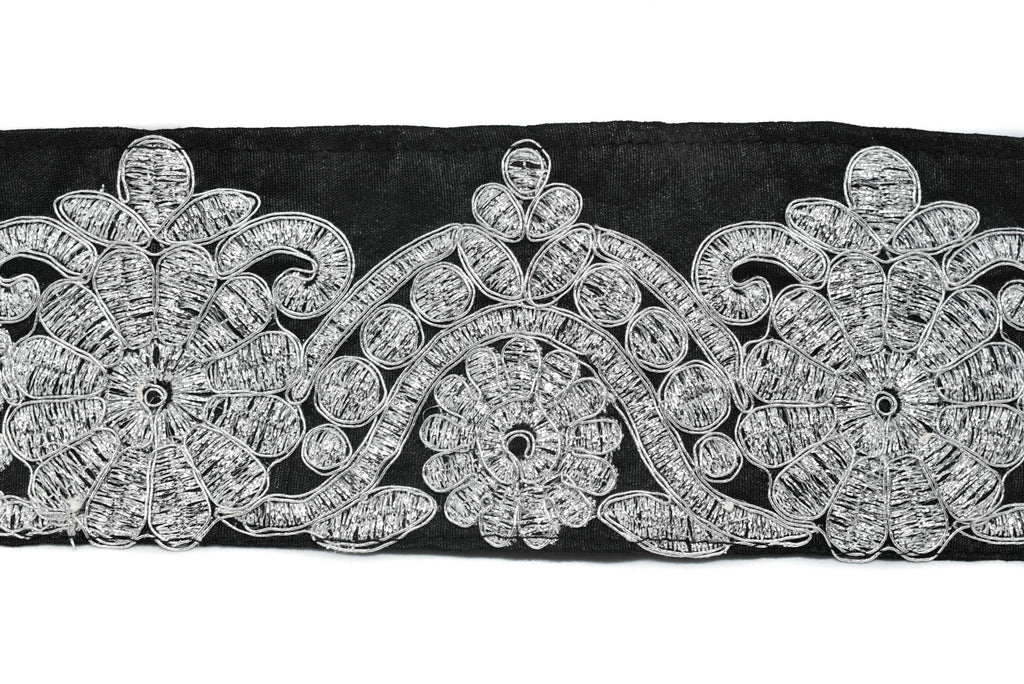 Metallic Brocade Trim 2 7/8" - 1 Yard