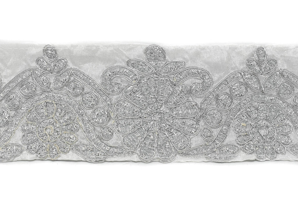 Metallic Brocade Trim 2 7/8" - 1 Yard