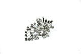 Vintage Style Rhinestone Crystal Brooch Target Trim