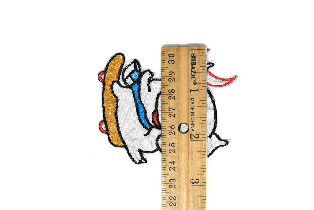 Skating Piggy Iron-on Patch 2.50" x 3" | Piggy Patch Applique - Target Trim