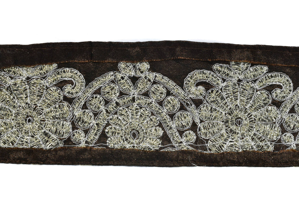Metallic Brocade Trim 2 7/8" - 1 Yard