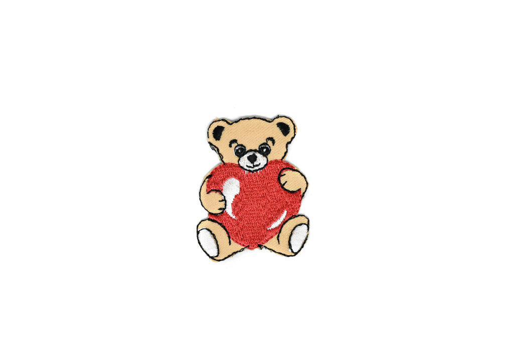 Cuddling Animal Patches | Cute Bear Cuddling Animals Patches Applique