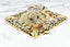 Rhinestone Square Tiger Buckle 4 1/2