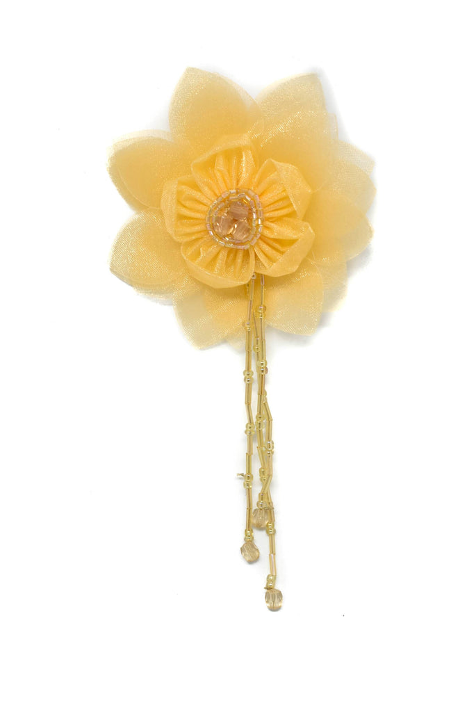 Assorted Organza Flower Piece with Beaded Fringe | Flower | Fringe - Beautiful flower