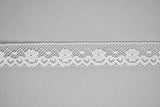 Fancy White Lace Trim 1" - 1 Yard