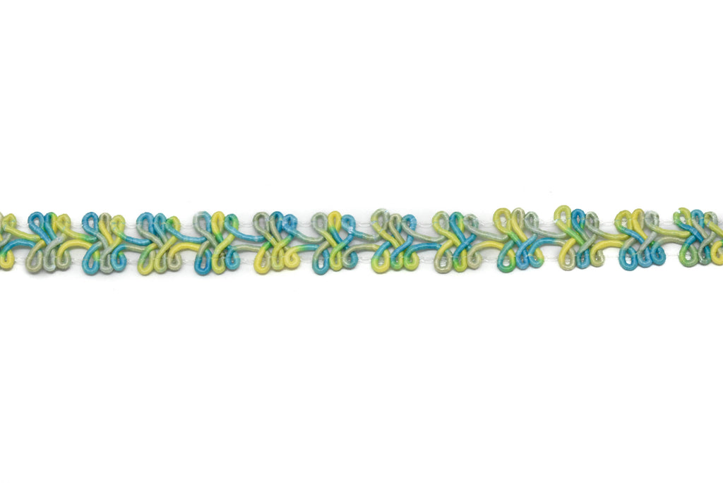 Two-Tone Braided Gimp Trim 1/2" - by the yard