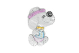 Hipster Snoopy Embroidered Iron-On Patch 3.50" x 2.50" | Snoopy Patch Applique - Target Trim
