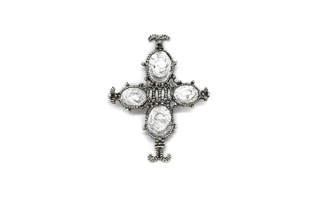 Silver Customizable Cross 2.75" x 2.25" - 1 Piece