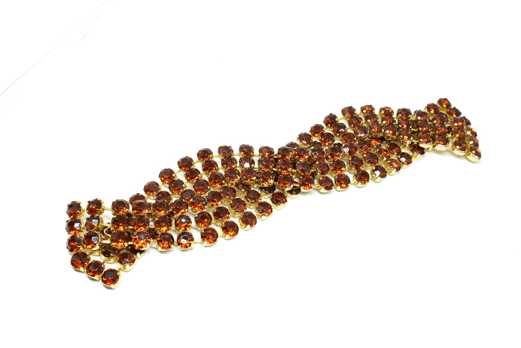 Chic 3-line Braided Rhinestone Connector/Closure-Target Trim