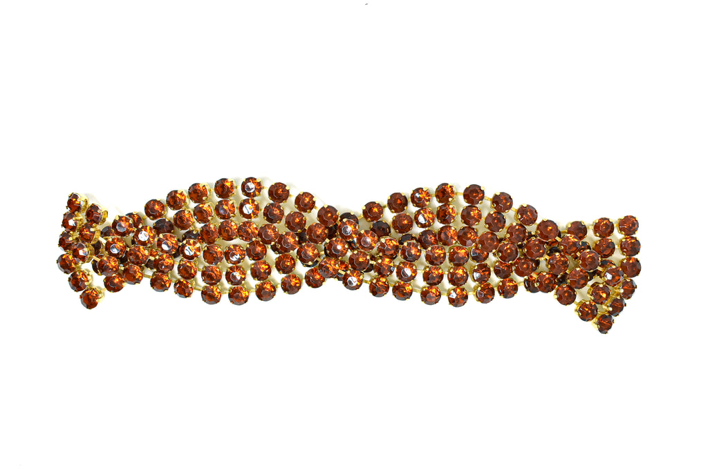 Chic 3-line Braided Rhinestone Connector/Closure-Target Trim