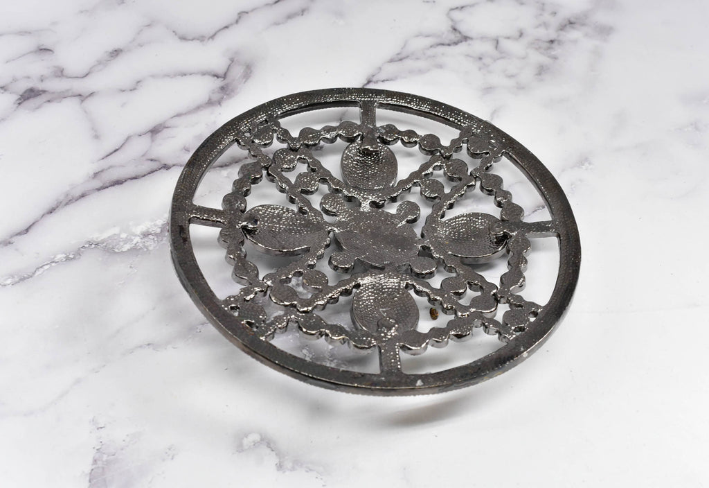 Circular Turquoise Stone Rhinestone Buckle